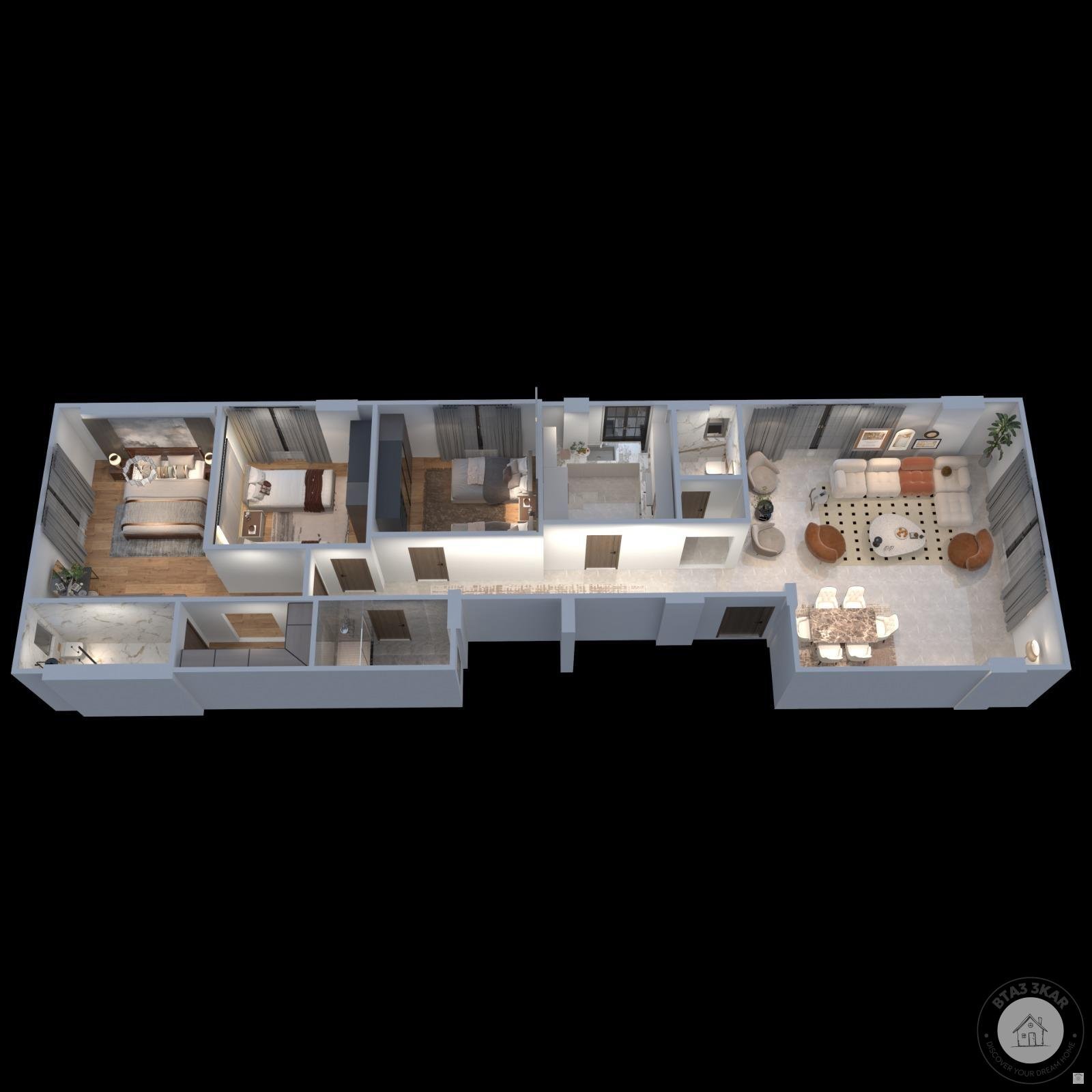 مشروع سكني بمنطقة غرب الجولف مربع الوزراء استلام فوري مساحات متنوعة