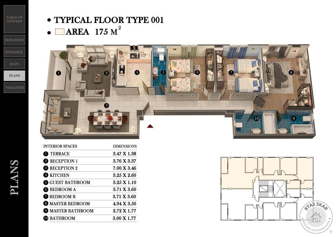 شقة في منطقه الاوركيد امام كومباوند بالم هيلز وماونتن فيو مباشرةً