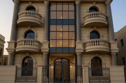 شقة دور ثاني 235 م فيو شارع التسعين بفيلات الياسمين