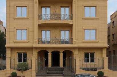 شقة دور اول 210 م  بمنطقة جنوب الاكاديمية فيو وايد جاردن