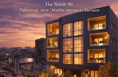 علي التسعين الشمالي مباشرة  اميز شقه  220 م  بفيلا جنوب الاكاديميه