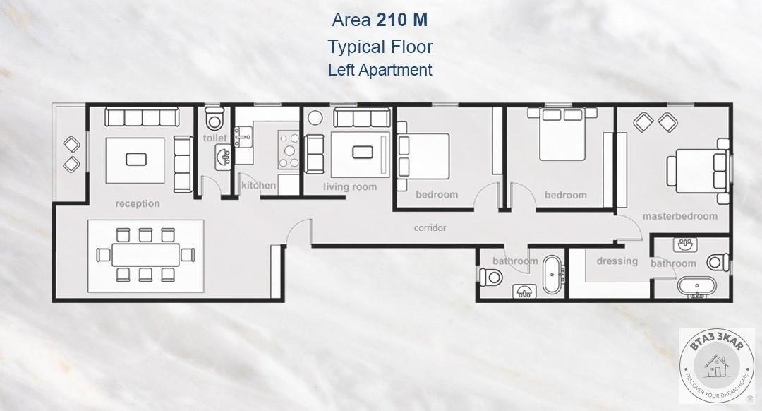 شقة دور ثاني بيت الوطن الحي الرابع خطوات من الفيو زون بمقدم 20 %