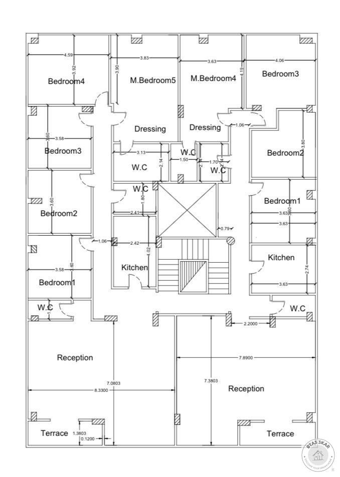 شقة دور متكرر البنفسج فيلات فيو جاردن