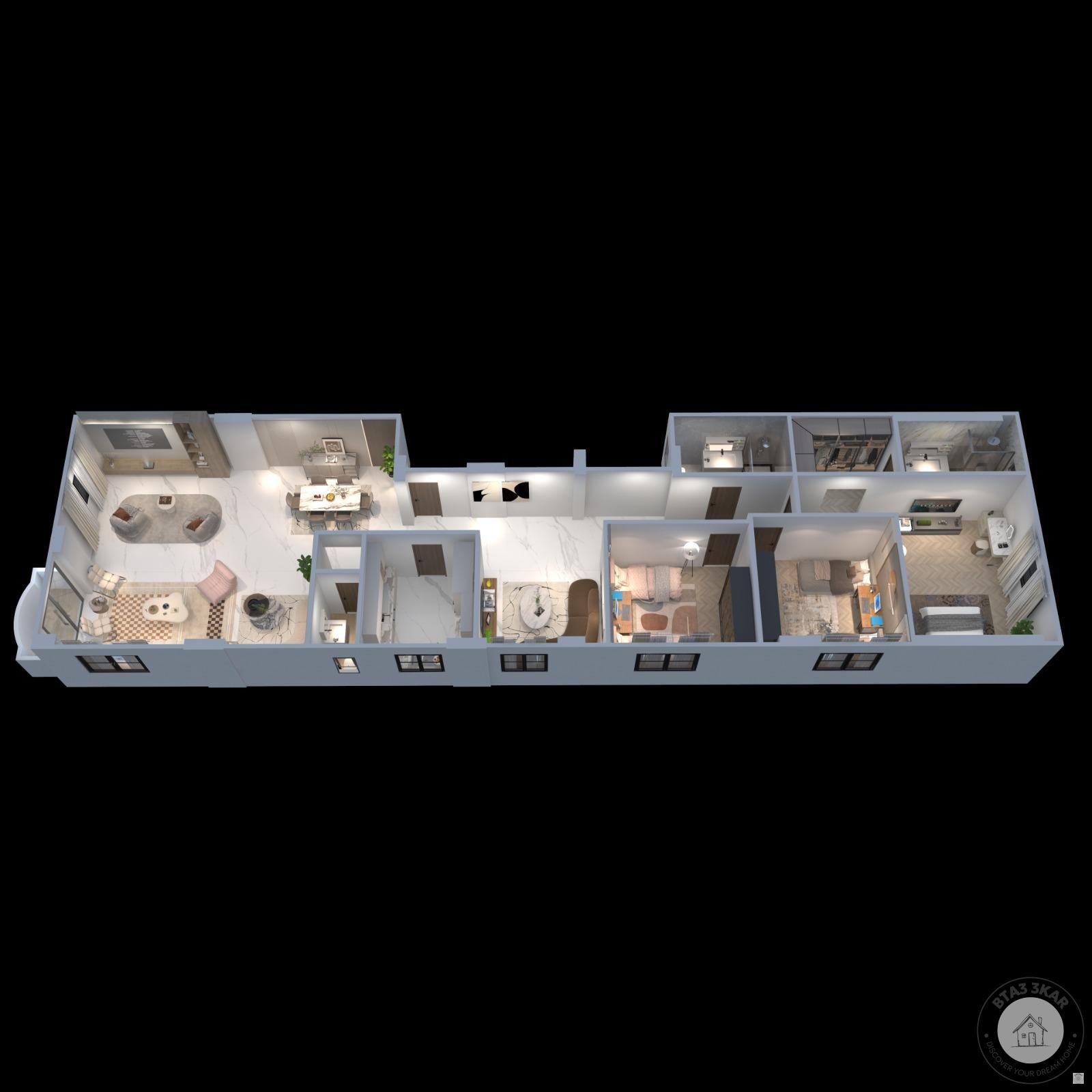 شقة 270 م غرب الجولف مربع السفارات استلام فوري