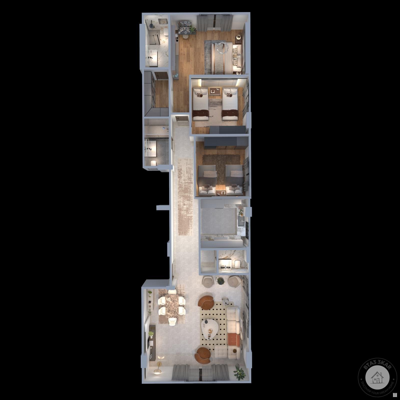 مشروع سكني بمنطقة غرب الجولف مربع الوزراء استلام فوري مساحات متنوعة