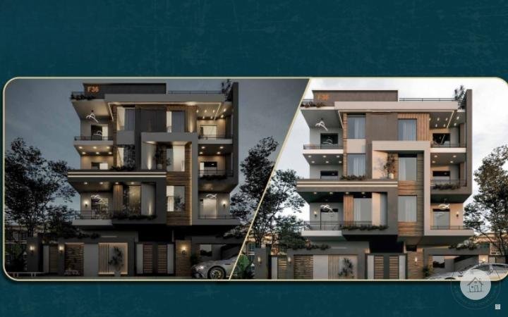 شقة دور متكرر بالنورث هاوس 📌تاني نمره من طريق السويس 165 م