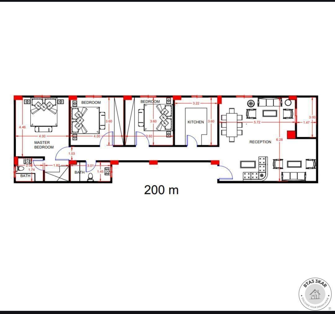 دقايق من محور محمد نجيب و ش التسعين شقة ناصية 200 م