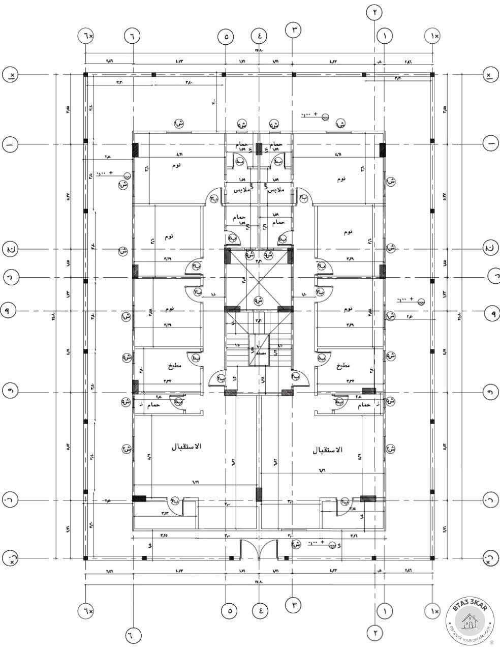 شقة بالدور الاول الحي التكميلي سادس نمرة من ش التسعين 165 م