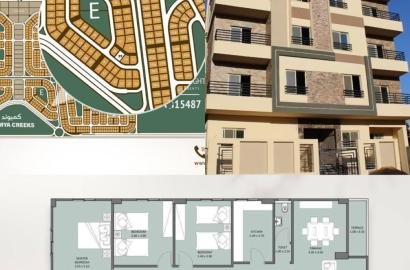 شقة 164 م دور متكرر بالنرجس الجديدة دبل فيو  ،، دقيقة من قطامية كريكس