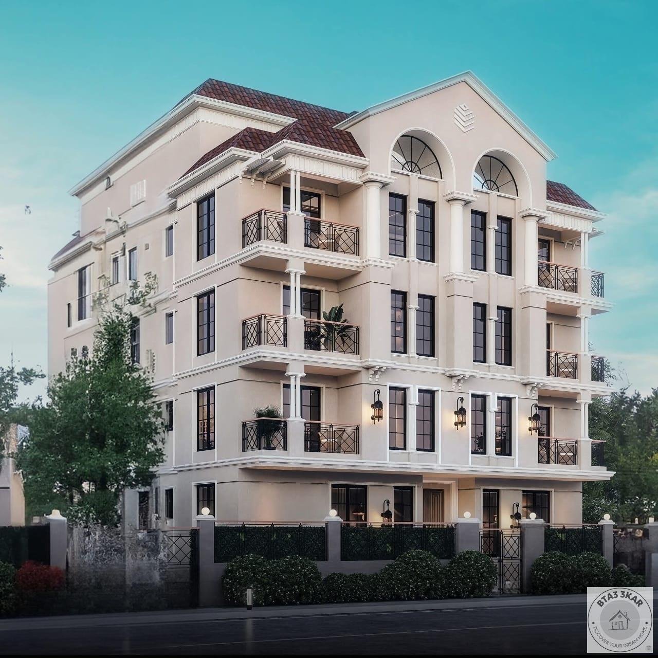 شقة بشمال الرحاب تاني نمره من منطقه الخدمات دور متكرر مساحه 155متر