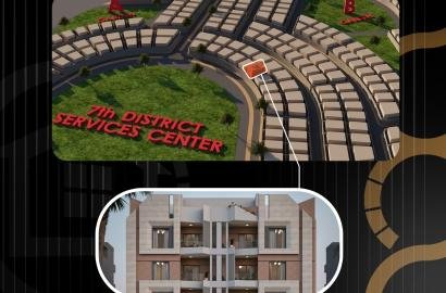 شقة ارضي بجاردن فيو جاردن بالحي السابع بيت الوطن