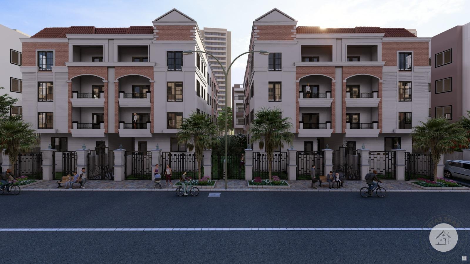 شقة واجهة امامي الدور الثاني 188 م في اميز مواقع الحي الخامس بيت الوطن بمقدم 10 %